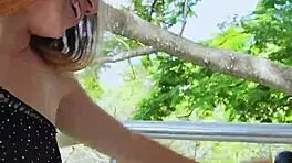 Fucking Hard With My Friend On The Balcony