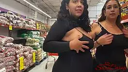 I’m so thrilled getting naughty with my hijastra at the supermarket!