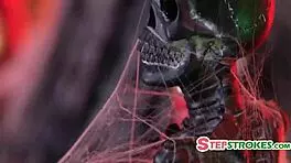 Step Daughter Caught in Dark Halloween Ritual