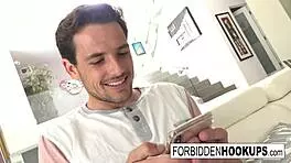 Food Delivery Leads to Step-Siblings Banging with Facial