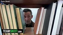 Naughty Teacher Seduces Teens in Uniform for Scissoring Threesome