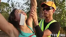 Petite Chick Enjoys Wet Gangbang With Monster Cock Competition