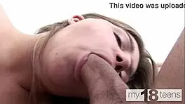 My18Teen Cute Teen Blowjob Dick Boyfriend Cum in Mouth