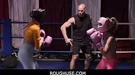 Stepbrother takes what he wants from Gia Dibella and Krystal Davis in rough household