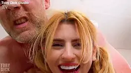 Piss Drinking Anal Whore Lola Morango Spews On Cock And Gets Ass Stretched She Eats Old Man Ass So Well