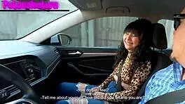 She-Devil In Casting Redeemed From Car To Round Armchair With Passionate Creampie