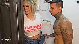 I, the stepson, creampie my stepmom Monique Fuentes with her tight pussy and big ass