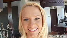 young candidate interviewed for casting with detailed anal discussion.