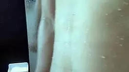 muscular handsome guy masturbates in shower with cum