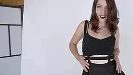 Intense Acrobatic Fucking On Red Couch With Liz Rainbow