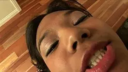 Black College Girl Surprises with Wild Bukake from Big African Cock
