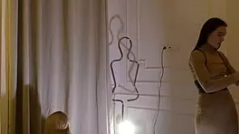 Blonde Petite Girl Interviews Girlfriend In Changing Room