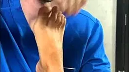 Swedish massage turns hardcore with ebony nina white's big booty sex