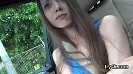 Pretty Girl Sucks Cock in POV and Gets Pussy Pounded