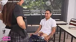 I had anal sex with my classmate in class