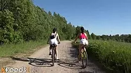 Mydirtynovels - Bike Ride Turns Into Anal FFM Threesome