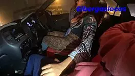 wild car banging after party with risky oral thrill