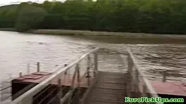 neighbors see girl flashing big tits