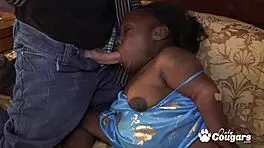 black midget gives wild head to white guy in odd encounter