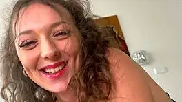 Big dick stretches cute teen 18+ Isabella De Laa's tight ass. She whimpers.