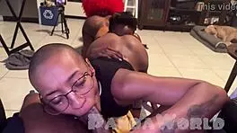 Ebony Sluts Feel Intense Pleasure In Group