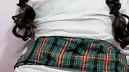 mexican school girl masturbates to orgasm after classes with wet pussy