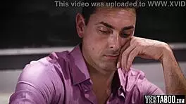 Horny Mature Teacher Anal Fucks Petite 18+ Teen Student In Classroom