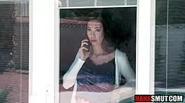 Step granny catches him perving on her