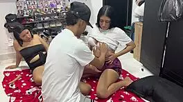 me folo a mi hermanastra x su co�a