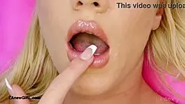 pretty teen blonde in photoshoot interview