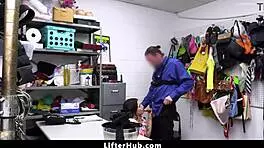 Officer says, 'Sit on my lap and play with my cock to leave?'