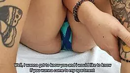 Convencí a una chica cachonda en la piscina del condominio de ir a mi apartamento a tomar café pero en realidad quería follarla y ella lo sabía subtitulado al inglés