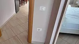 Wow, stepmom’s face when she sees her stepson’s huge dick in the kitchen!