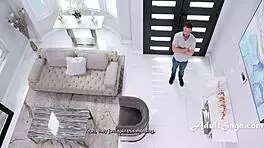 Petite Latina Virgin Gizelle Blanco Squirts In Shorts During Orgasm