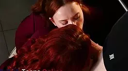 Passionate students pleasure teacher in cosplay orgasm