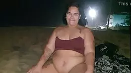 BBW With Pierced Nipples Sucks Cock and Shows Pussy