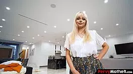 cute stepmom strips stepson 😏