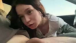 My Best Friends Girlfriend Sucked My Dick In The Car For Only 10 Dollars What A Slut