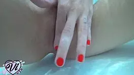 babe big ass fingering pussy pov, orgasm in shower underwater