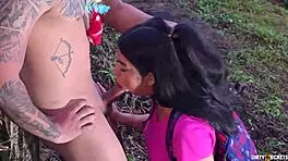 Stranger Tricks Naive April Into Fucking Her