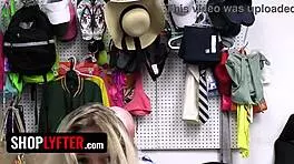 Bratty Shoplifter Caught By Police, Forced Striptease And Clothes Ripped At Work.
