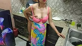 Indian Bhabhi Fucked Hard by Devar in Kitchen