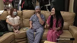 Blaire Celeste gets face fucked in latex gloves!