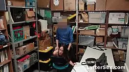 skinny asian shoplifter strip searched and fucked 😜