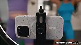 sky wonderland sneaks peeks at cali sweets big ass until caught kissing and tribbing