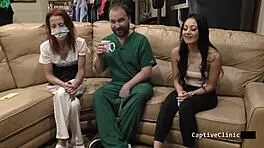 Blaire Celeste gets face fucked in latex gloves!