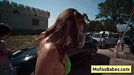 Horny Busty Blondie Slut JC Wilds Banged Hard by Johnny Love in a Car.