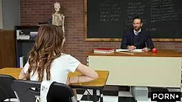 Teacher Turns Study Hall Slut Into Pet