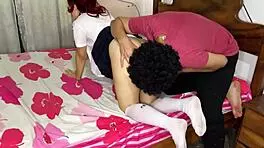 Stepfather Fucks Schoolgirl Stepdaughter at Home