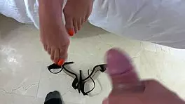 sexy latina secretary fucks her boss in heels